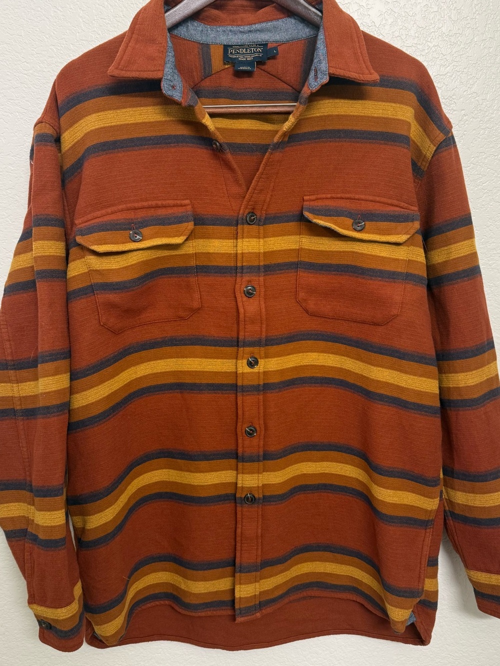 Pendleton Striped Button-Up Shirt